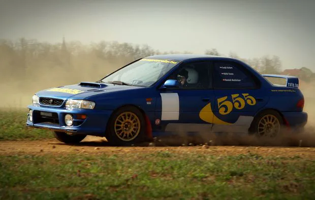 Rallye fahren (Subaru Impreza STI - 5 Rdn) in der Nähe von Sopron - 2