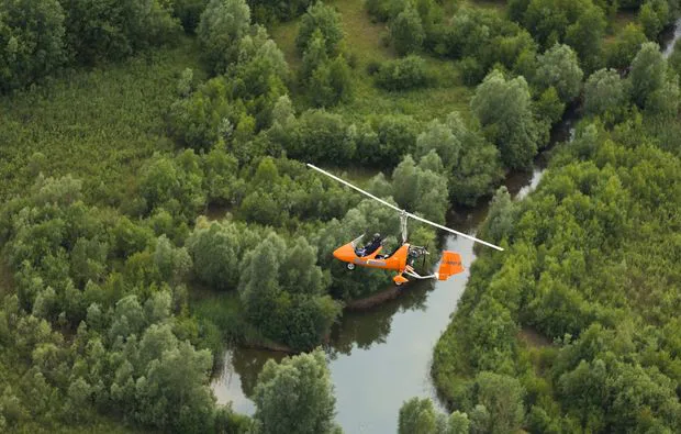 Tragschrauber-Rundflug Heist (45 Min.)