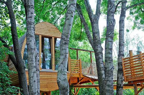 Baumhaus-Kurzurlaub in Bitterfeld-Wolfen für 4 (2 Nächte)