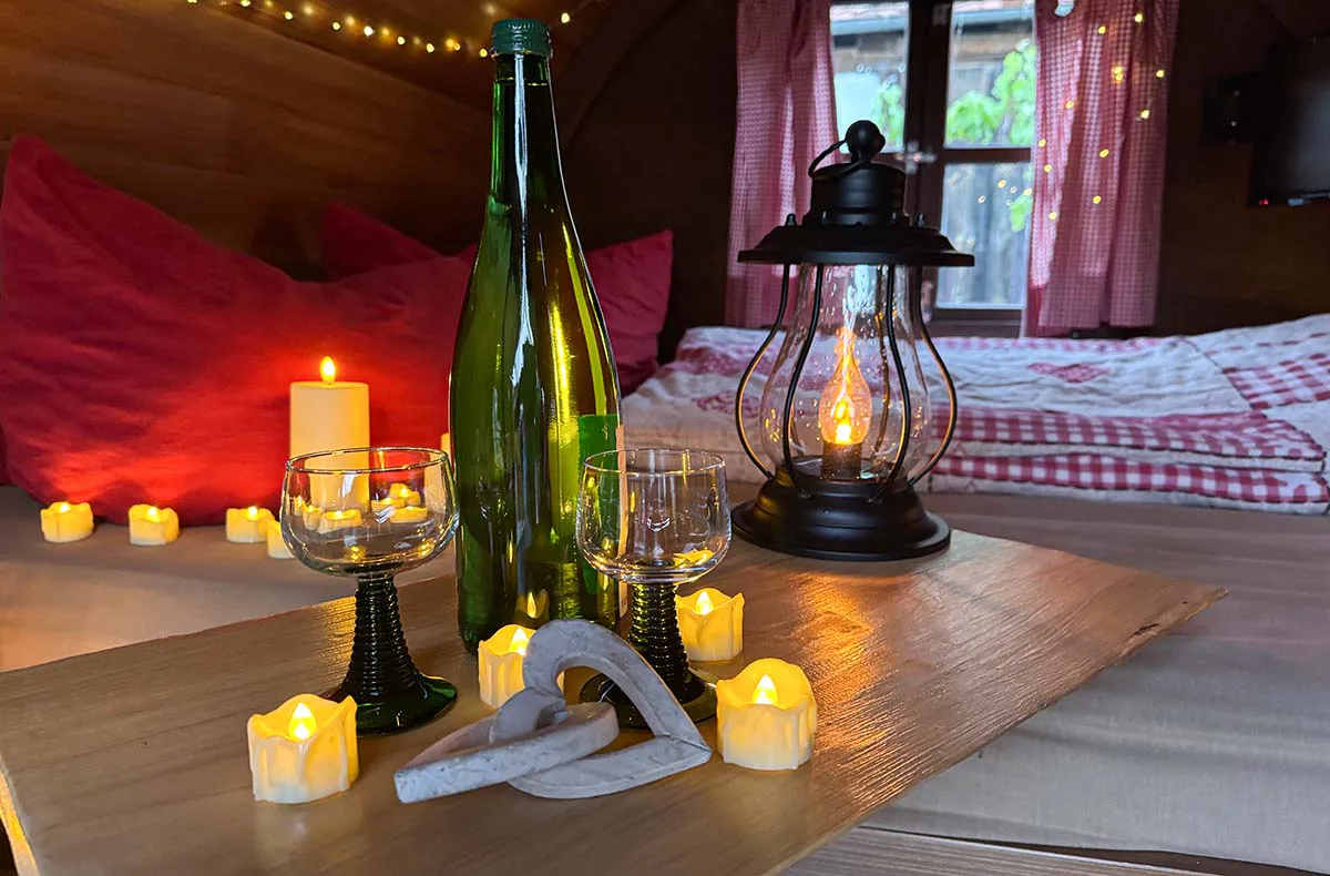 Candle-Light Übernachtung im Fass in Mittelfranken für 2 (1 Nacht) - 5