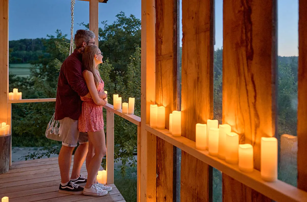 Candle-Light Übernachtung im Chalet in Unterfranken für 2 (1 Nacht) - 2