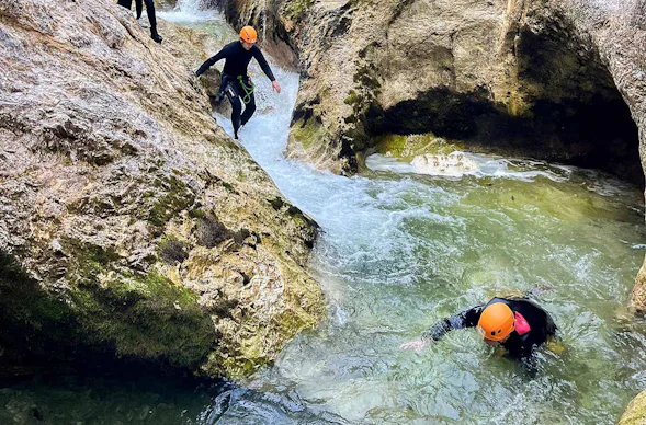Canyoningtour für Fortgeschrittene Bad Goisern (4,5 Std.)