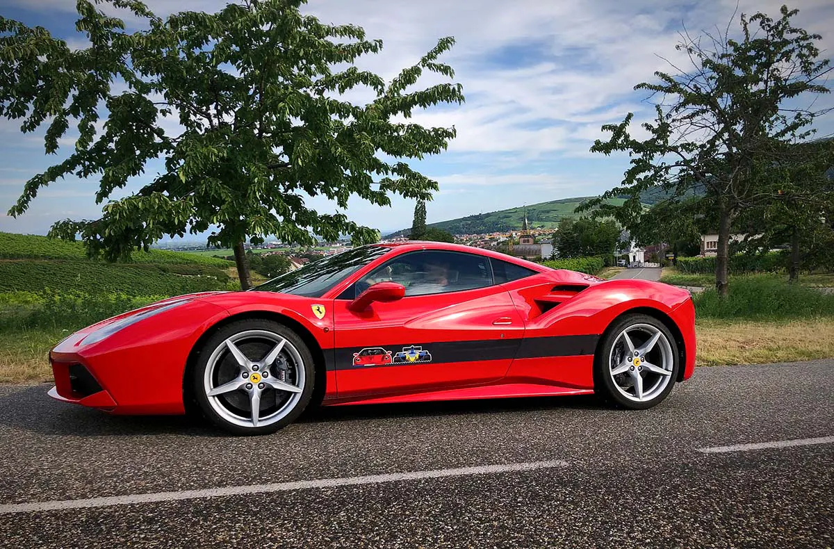 Ferrari fahren auf der Bergstraße im Elsass (6km) - 2