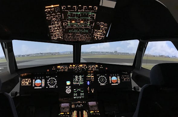 Flugsimulator Gensingen (A380 - Economy)