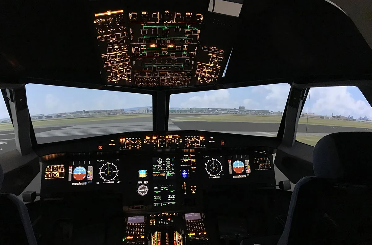 Flugsimulator Gensingen (A380 - Economy) - 1