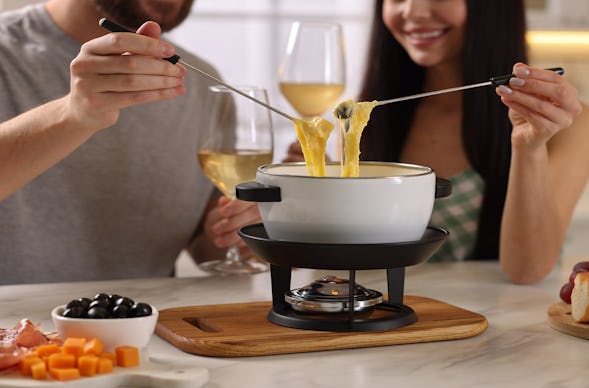 Fondue in der stehenden Skigondel Furth bei Landshut für 4