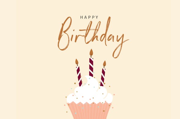 Flexibles Geschenk Happy Birthday