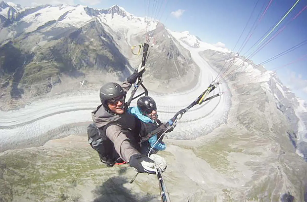 Gleitschirm-Tandemflug Fiesch (15 Min.) - 2