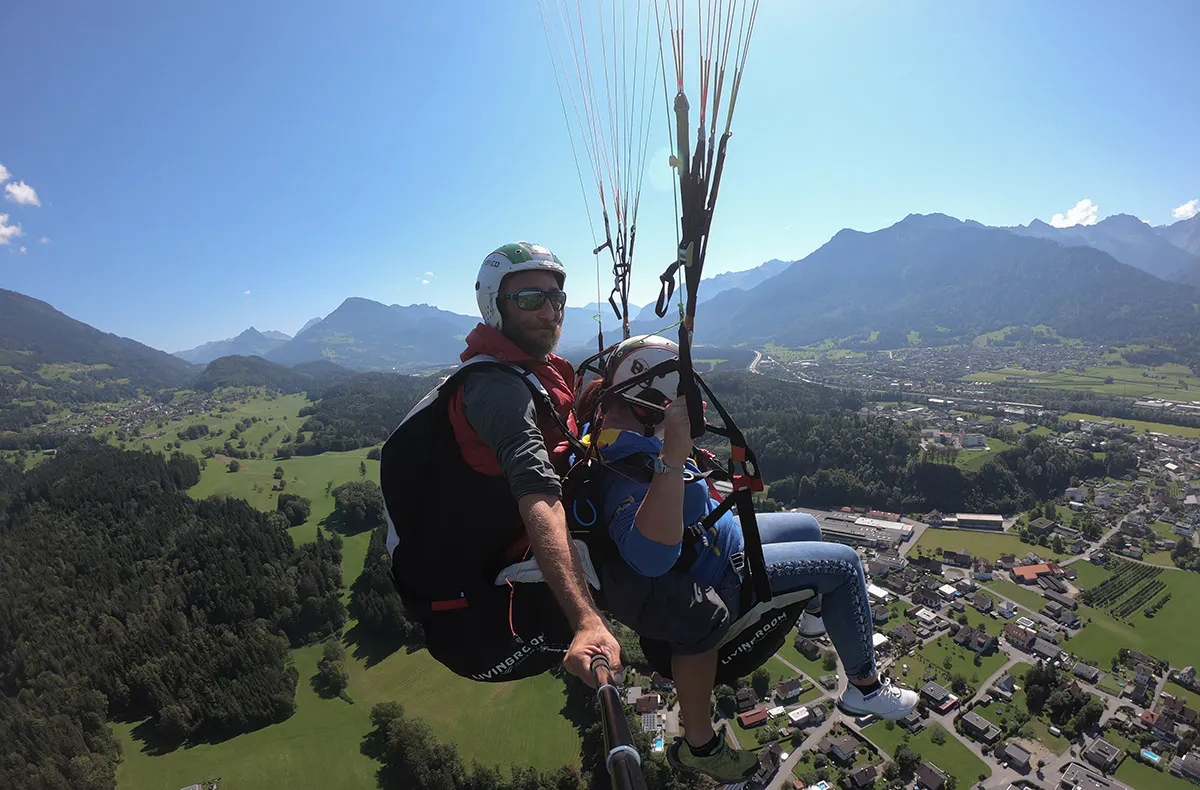 Gleitschirm Tandemflug Schnifis - 5