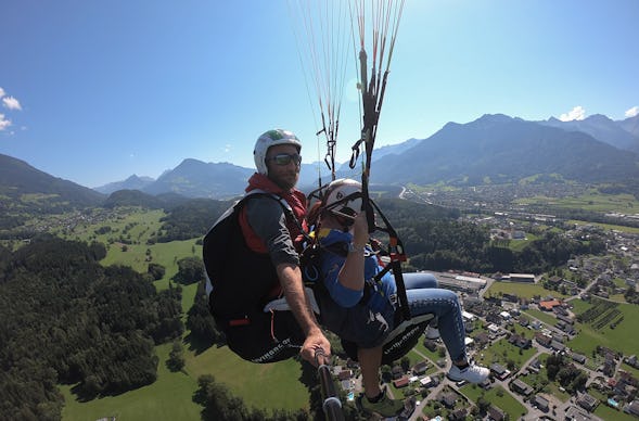 Gleitschirm Tandemflug Silbertal