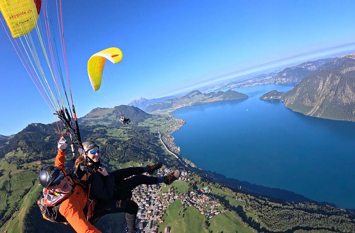 Gleitschirm Thermikflug Ennetbürgen - 5