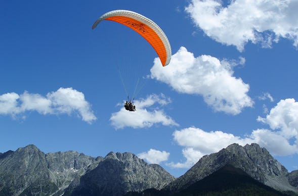 Gleitschirm-Thermikflug Saltaus