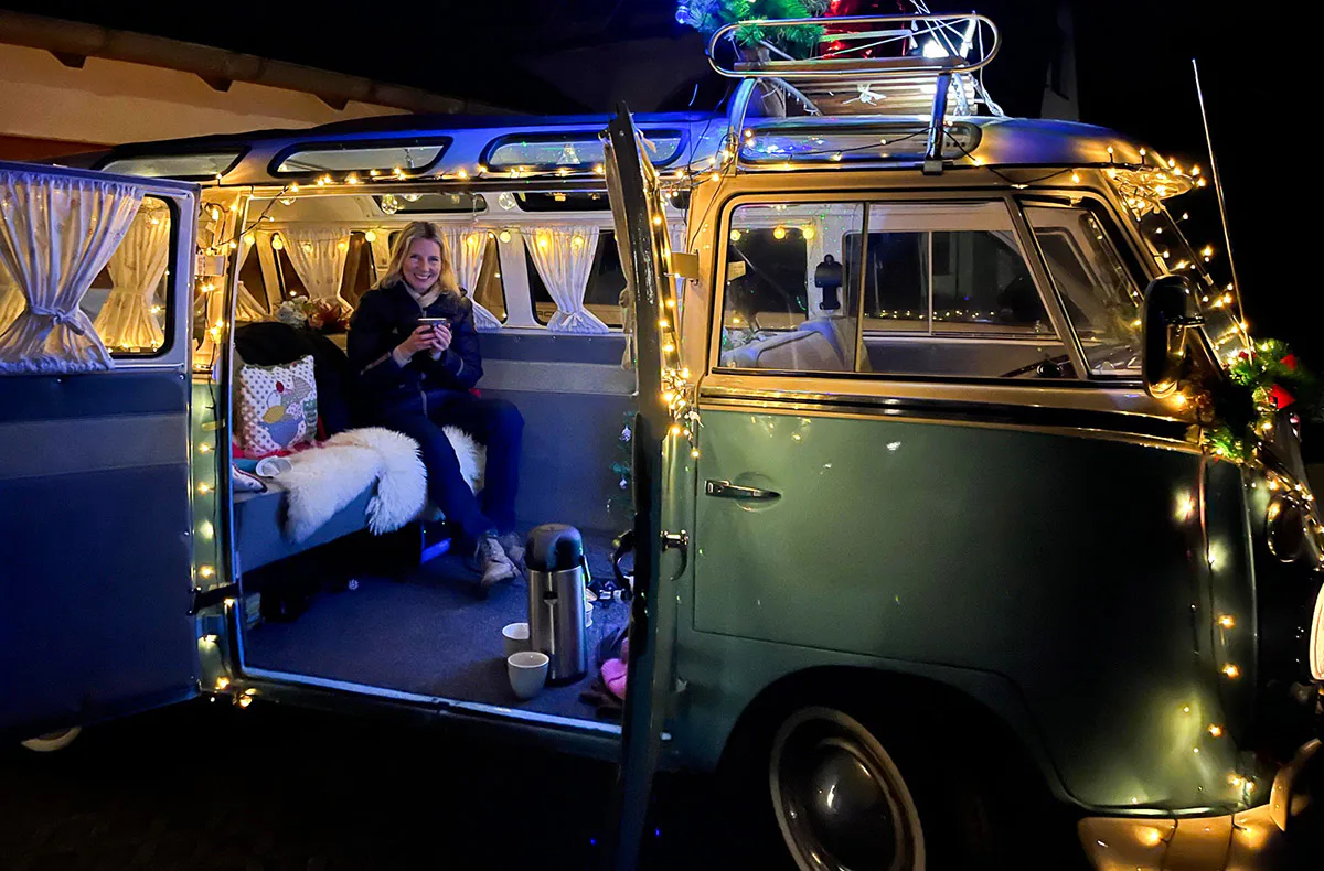 Glühwein-Fahrt VW Bulli Tecklenburg - 1