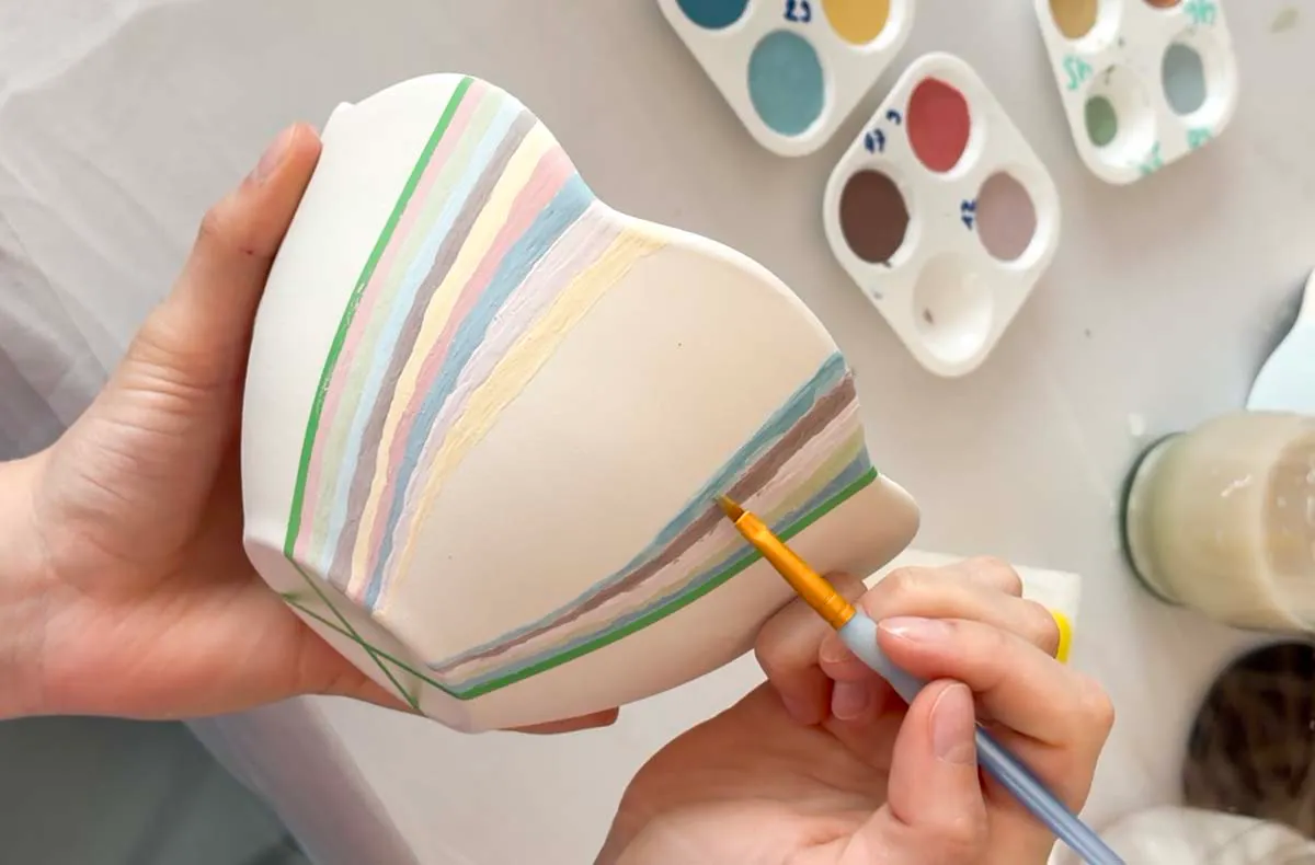 Keramik bemalen mit Matcha und Cocktails München - 2