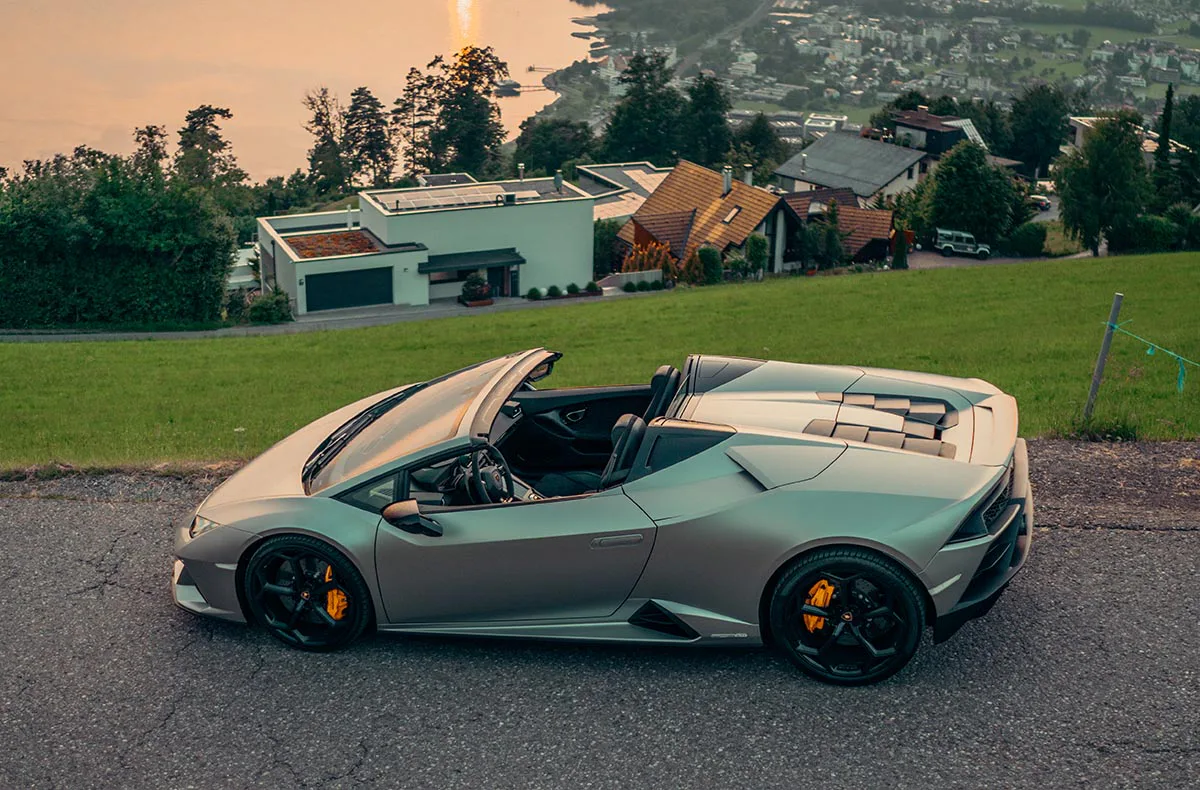 Lamborghini Huracan Evo Spyder fahren Widnau (6 Std.) - 5