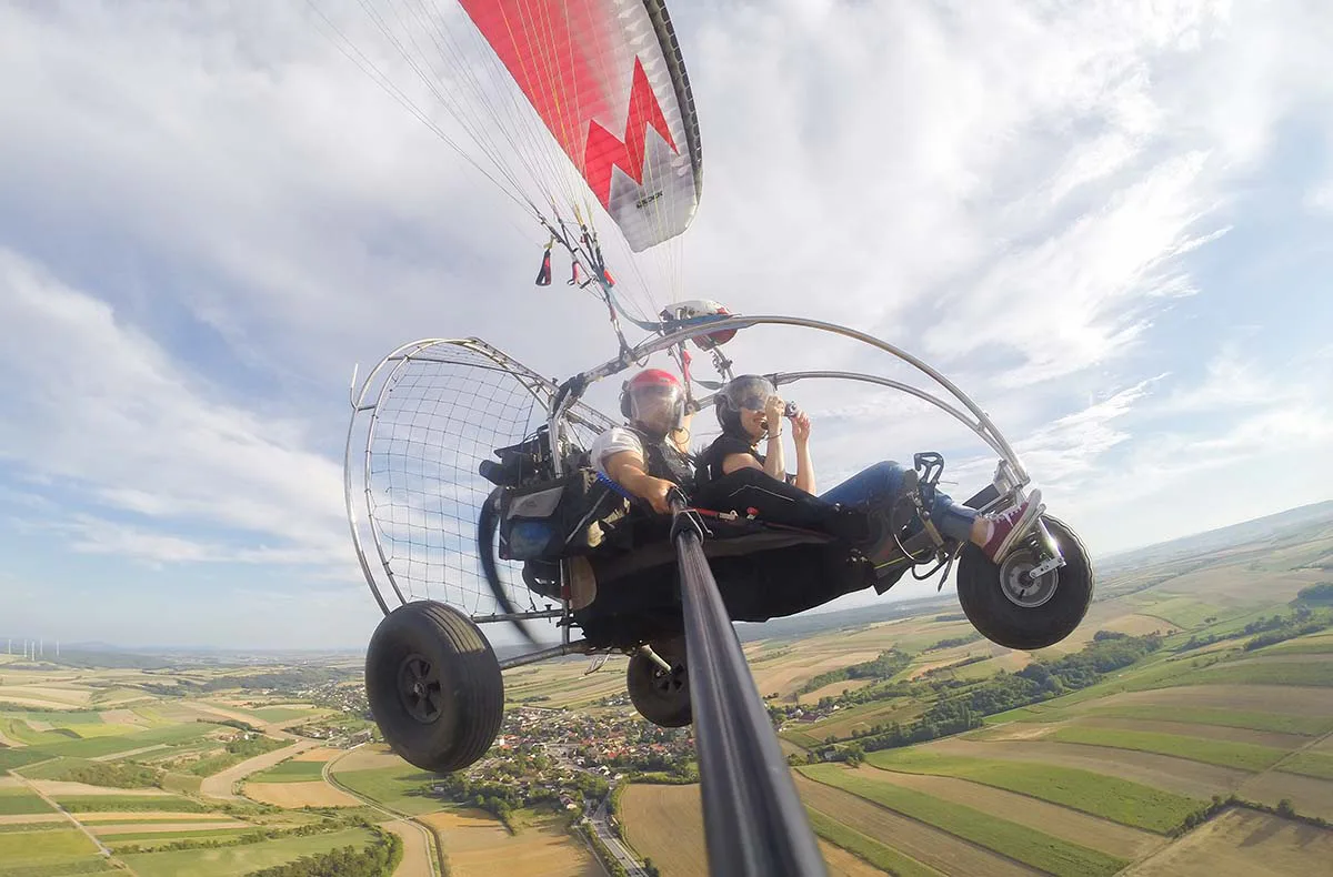 Motorgleitschirm fliegen Gaweinstal (1 Std.) - 3
