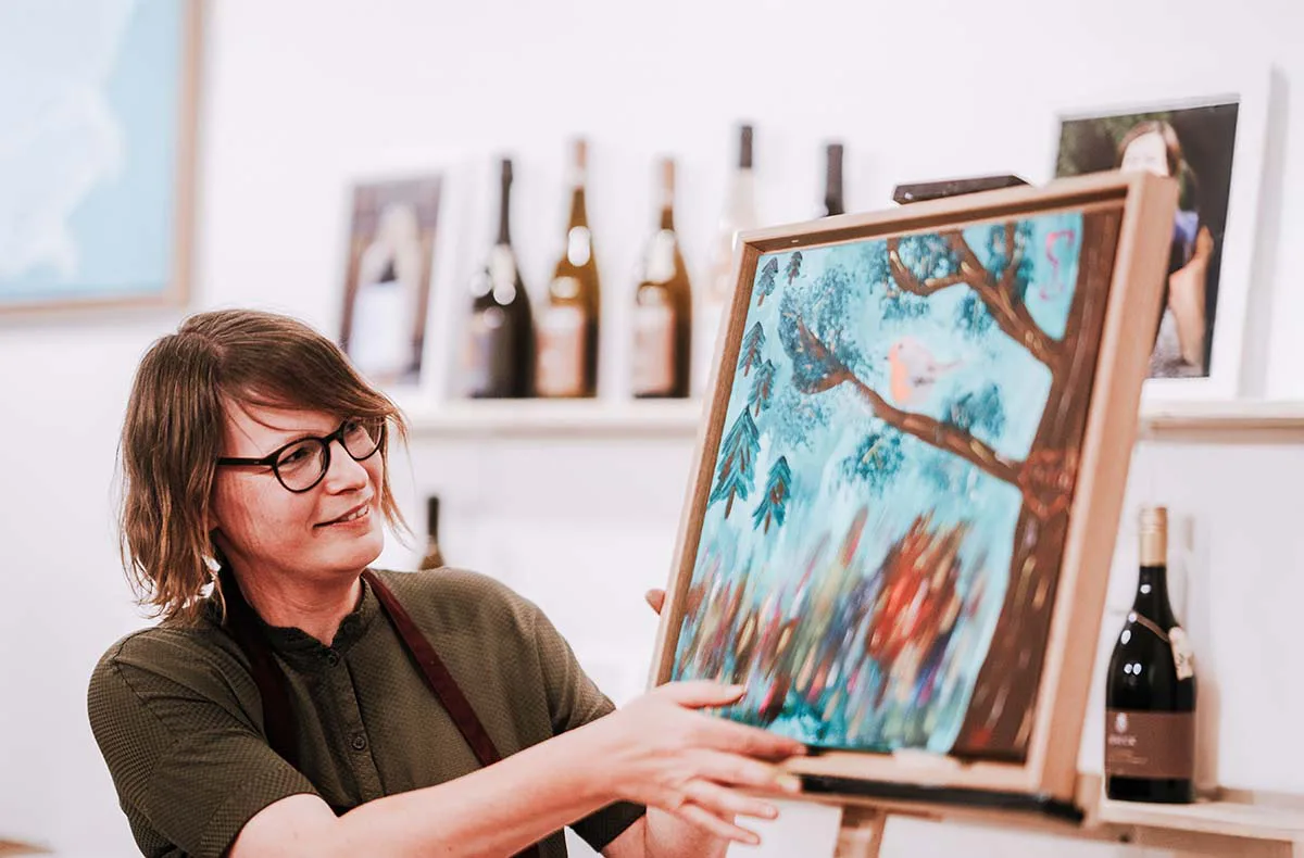 Paint & Drink mit Strukturpaste Frankfurt (Nordend) - 1