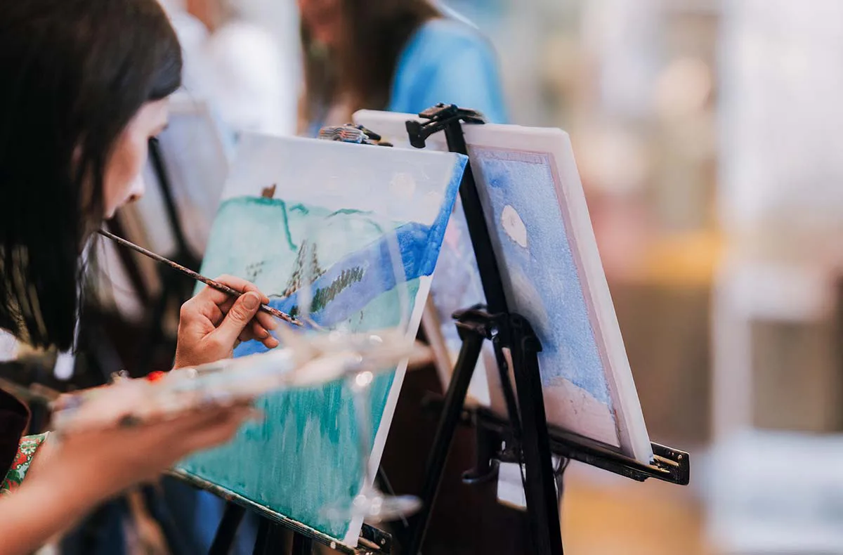 Paint & Drink mit Strukturpaste Frankfurt (Nordend) - 3