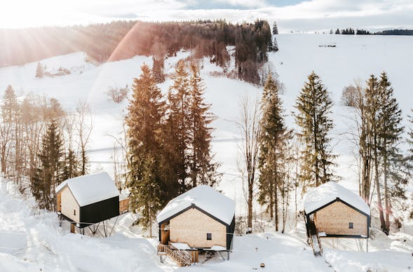 Romantikurlaub im Baumhaus Chalet für 2 (1 Nacht)