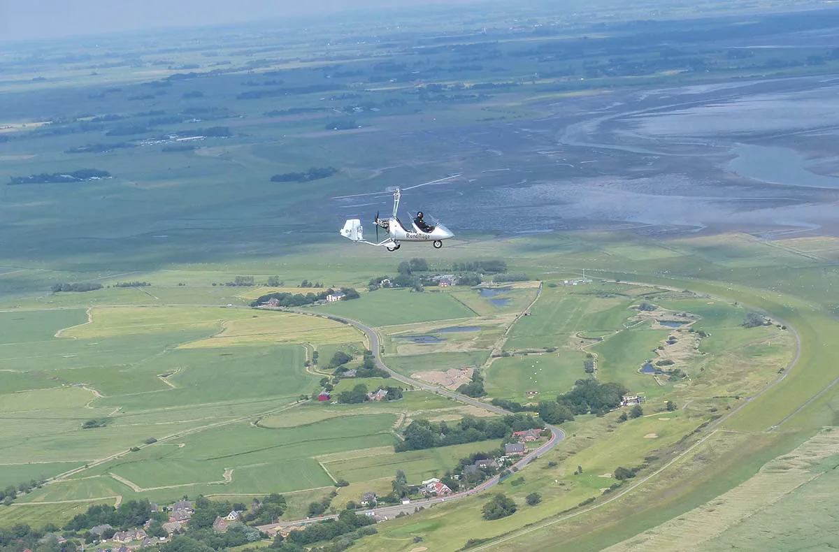 Tragschrauber Rundflug Heide/Büsum (30 Min.) - 4