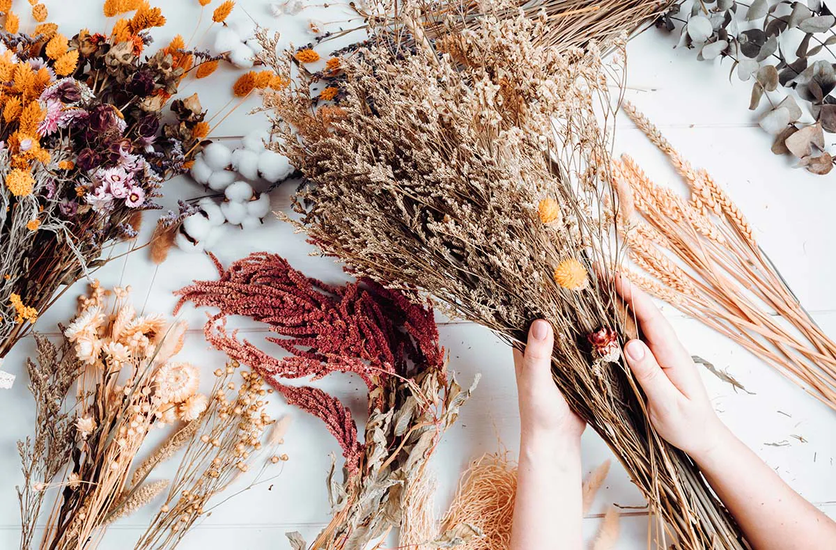 Trockenblumen Strauß selber machen Neuburg a.d.Donau