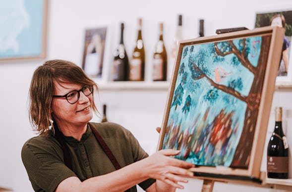 Weinprobe & Malkurs Frankfurt (Nordend)