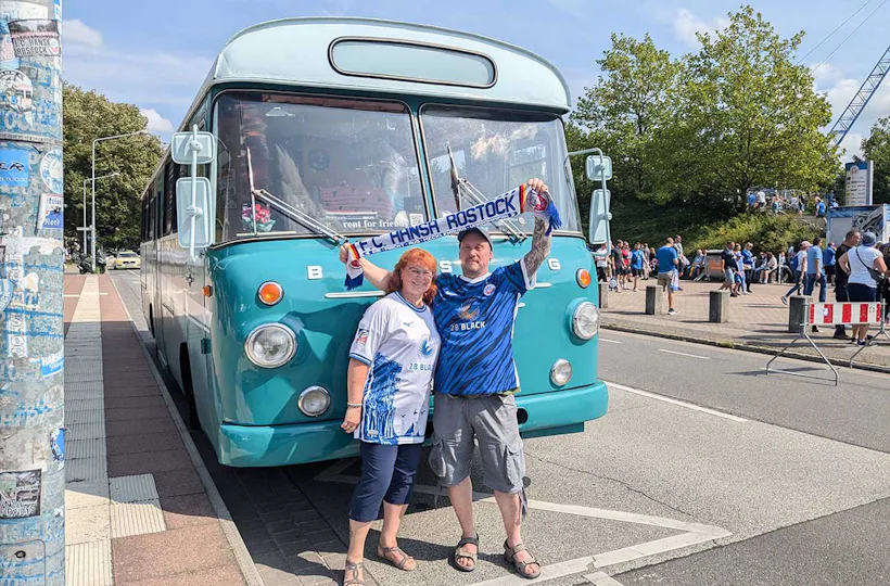 Weintour mit Oldtimerbus für 2 Rostock (2 Std.)