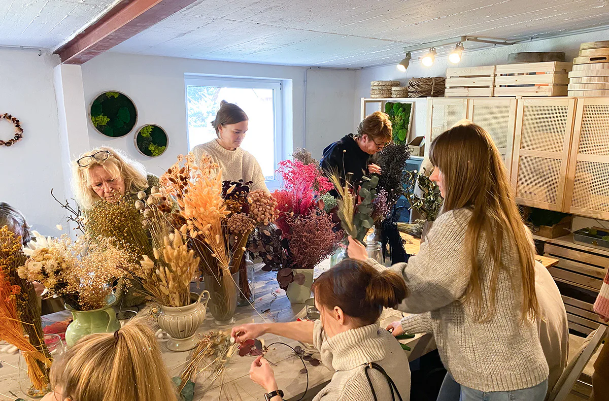 Workshop Bottrop (Trockenblumen-Ring) - 2